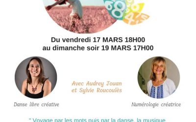 Souvenirs d’un magnifique stage, où la danse et la numérologie se sont unies ! Bientôt d’autres propositions.