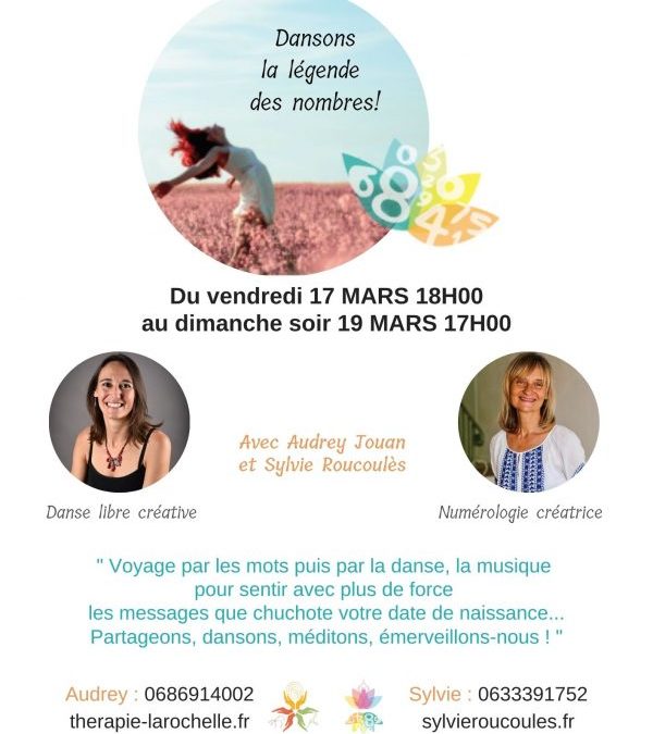Souvenirs d’un magnifique stage, où la danse et la numérologie se sont unies ! Bientôt d’autres propositions.