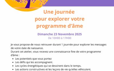 Atelier Programme d’âme, 23 Novembre 2025