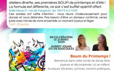 Soirée A fleur d&rsquo;âme – 21 Mars 2026 – La Boum du printemps