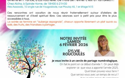 Rencontre à Marrakech – 6 février 2026 – Atelier dînette « Numérologie »