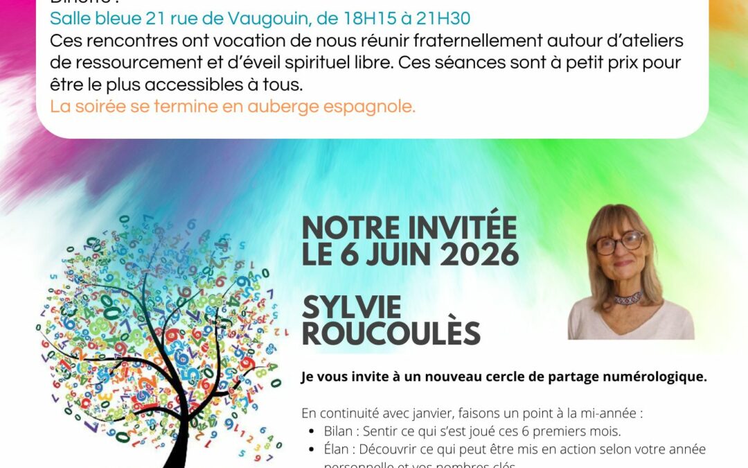 Atelier 9 Numérologie et Dinette le 6 Juin 2026