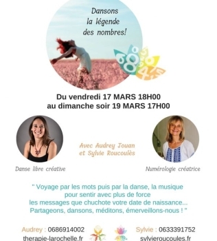 Souvenirs d’un magnifique stage, où la danse et la numérologie se sont unies ! Bientôt d’autres propositions.